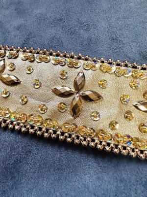 画像3: フェイクレザーバンド(ゴールド)