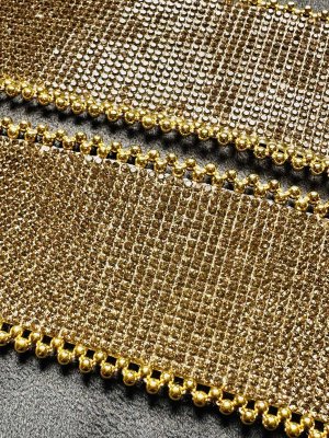 画像5: ラインストーンリストバンド2セット(ゴールド)