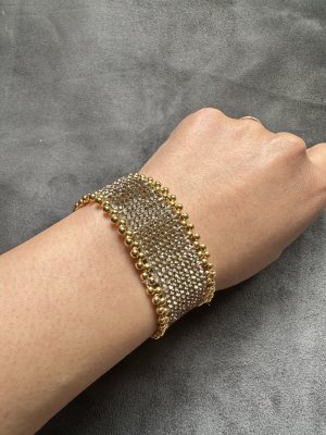画像5: ラインストーンリストバンド2セット(ゴールド)