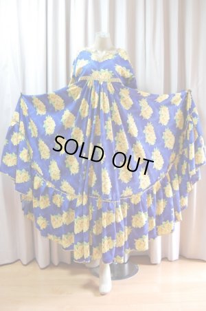 画像3: 花柄ファラーヒガラベーヤ(ポンポンスカーフ付き）