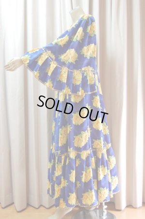 画像4: 花柄ファラーヒガラベーヤ(ポンポンスカーフ付き）