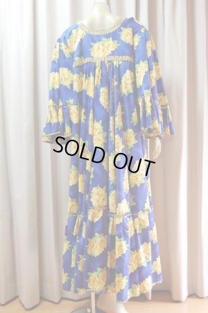 画像5: 花柄ファラーヒガラベーヤ(ポンポンスカーフ付き）