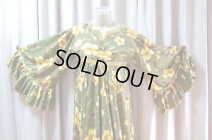 画像2: 花柄ファラーヒガラベーヤ(ポンポンスカーフ付き）