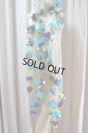 画像6: 花柄ファラーヒガラベーヤ(ポンポンスカーフ付き）