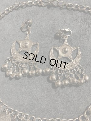 画像2: ベドウィン＆トライバル　シルバーネックレス（イヤリング付き）