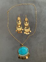 ターコイズカラーのバラディアクセサリーセット