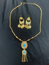 ターコイズカラーのバラディアクセサリーセット