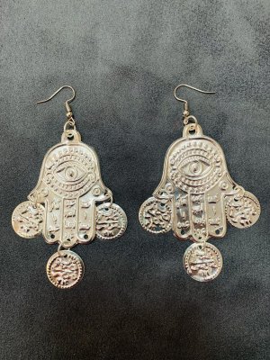 画像1: ハムサフォークロアピアス