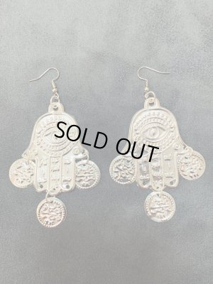 画像1: ハムサフォークロアピアス