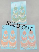 アンティークパーツ三日月ピアス（Mサイズ）