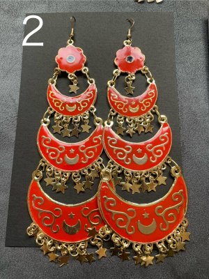 画像3: アンティークパーツ三日月ピアス（Lサイズ）