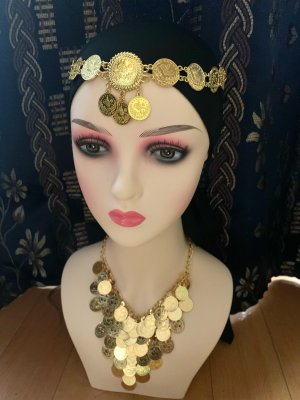 画像1: ヘッドアクセサリー(ゴールドコイン）