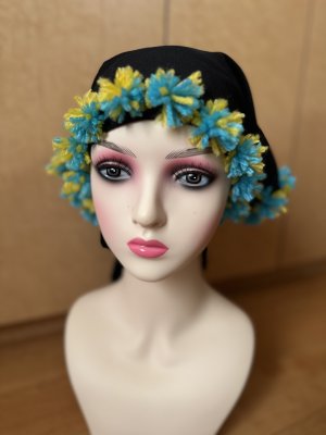 画像3: バラディ用ポンポン付き三角スカーフ