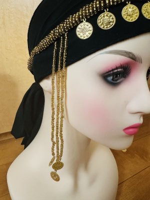 画像2: ハンドメイドヘッドバンドコインアクセサリー