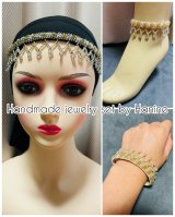 ハンドメイド☆ヘッドバンド&ブレスレット&アンクレット