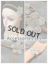 ハンドメイド☆ヘッドバンド&ブレスバンド(2点）セット