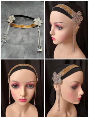 画像1: ハンドメイド☆ヘッドバンドドレス