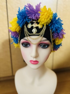 画像4: ファッラーヒ、イスカンダラーニ用　ポンポンヘアバンド
