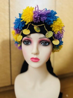 画像3: ファッラーヒ、イスカンダラーニ用　ポンポンヘアバンド