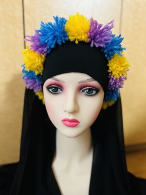 画像2: ファッラーヒ、イスカンダラーニ用　ポンポンヘアバンド