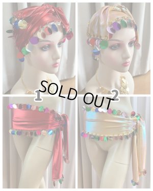 画像1: 衣装にプラス！ヒップ＆ヘッドスカーフセット