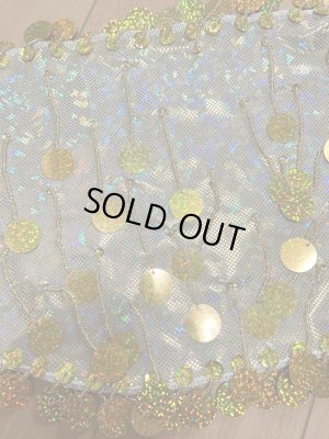 画像5: フリンジ付きゴールドヒップスカーフ