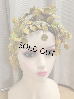 画像7: フリンジ付きゴールドヒップスカーフ