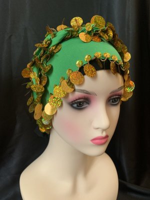 画像8: 頭に巻きやすい！スパンコール付きトライアングルスカーフ