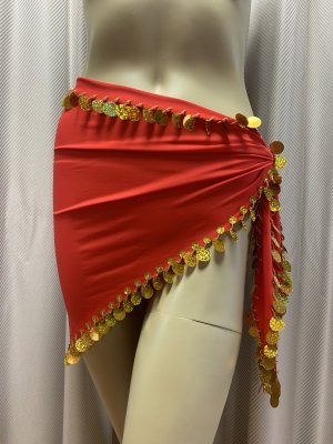 画像2: 頭に巻きやすい！スパンコール付きトライアングルスカーフ