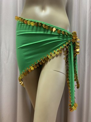 画像6: 頭に巻きやすい！スパンコール付きトライアングルスカーフ