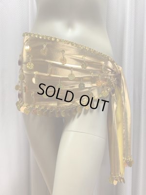 画像3: コインスパンコール付きヘッド＆ヒップスカーフ2点セット