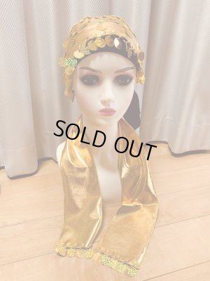 画像6: コインスパンコール付きヘッド＆ヒップスカーフ2点セット