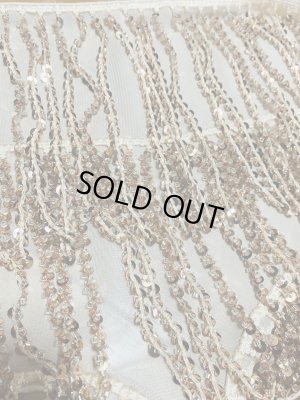 画像11: ビーズ付きスパンコールフリンジヒップスカーフ