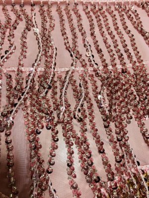 画像9: ビーズ付きスパンコールフリンジヒップスカーフ（ニュアンスカラー）