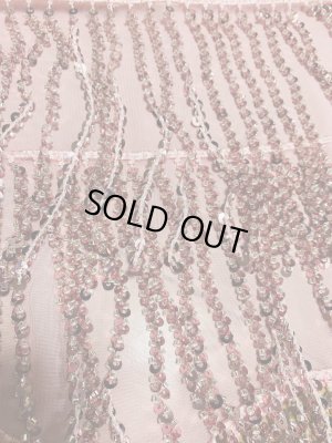 画像9: ビーズ付きスパンコールフリンジヒップスカーフ（ニュアンスカラー）