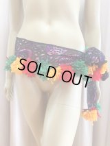 ポンポン付きオリジナルヒップスカーフ