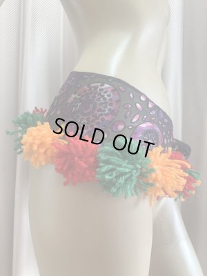 画像2: ポンポン付きオリジナルヒップスカーフ