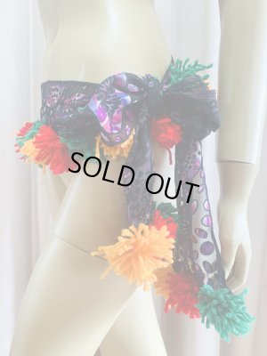 画像3: ポンポン付きオリジナルヒップスカーフ