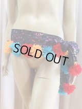 ポンポン付きオリジナルヒップスカーフ