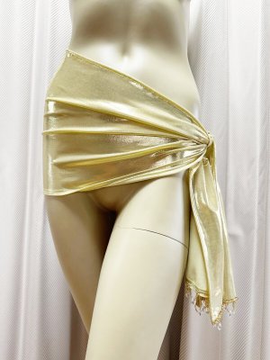 画像6: 雫型クリスタル付きヘッド&ヒップスカーフセット