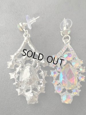 画像4: オリエンタルクリスタルネックレス＆ピアス2点セット