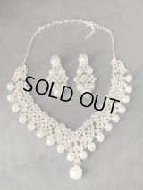 オリエンタルパールネックレス＆ピアス2点セット