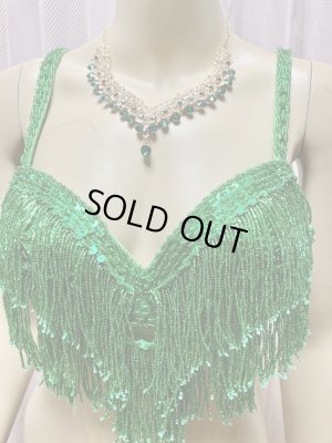 画像2: オリエンタルクリスタルネックレス＆ピアス2点セット