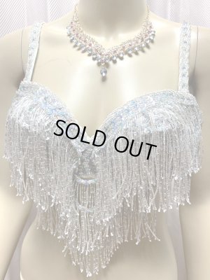 画像2: オリエンタルクリスタルネックレス＆ピアス2点セット