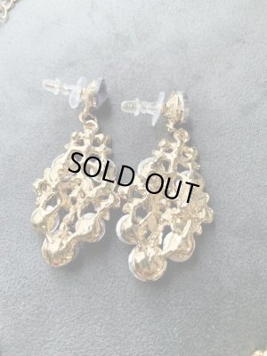 画像8: オリエンタルクリスタルネックレス＆ピアス2点セット