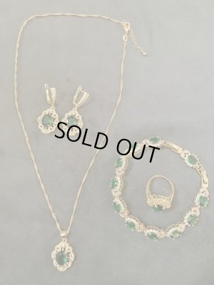 画像2: オリエンタルアクセサリー4点セット(グリーンorレッド）