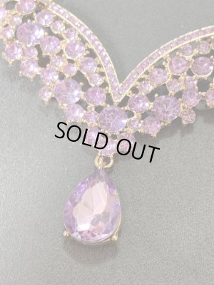 画像3: クリスタルネックレス＆ピアスセット