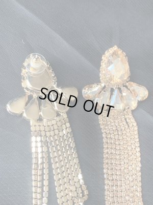 画像5: クリスタルフリンジピアス（ゴールド）