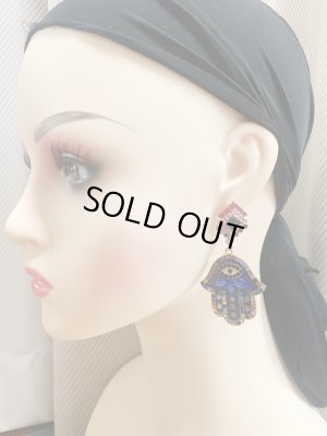 画像2: ハムサクリスタルピアス