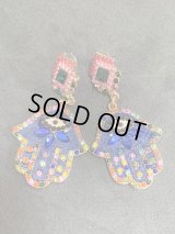 ハムサクリスタルピアス